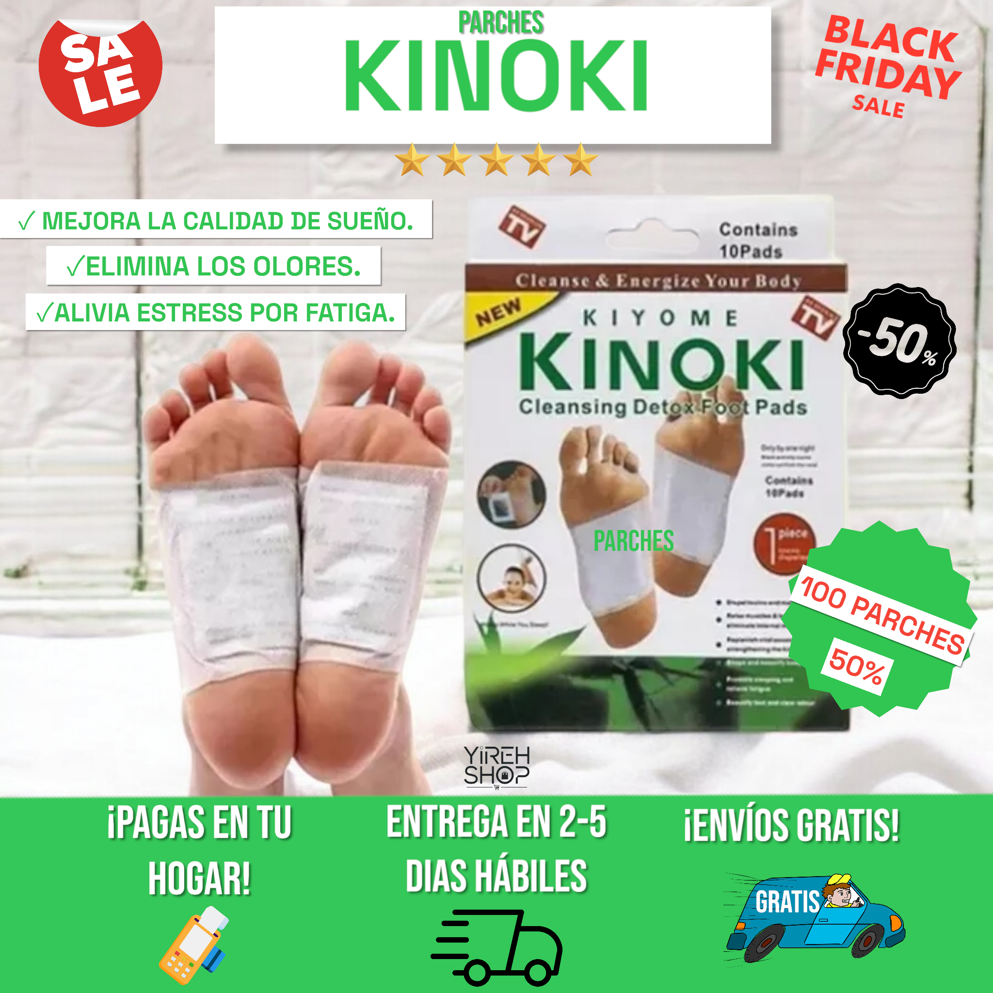 Parches KINOKI: Solución a muchos problemas musculares ✅💪🏼